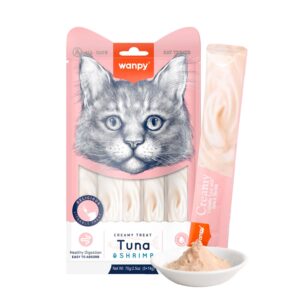 Wanpy Creamy Likable Cat Treats Tuna & Shrimp 70 g Pouch