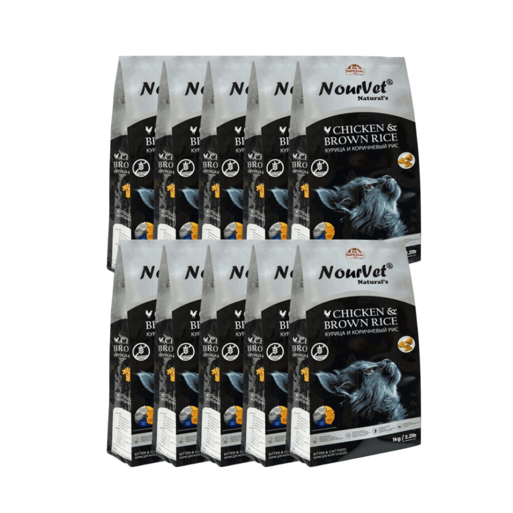 Bundle: Nourvet Cat Food – 10 Pack Carton