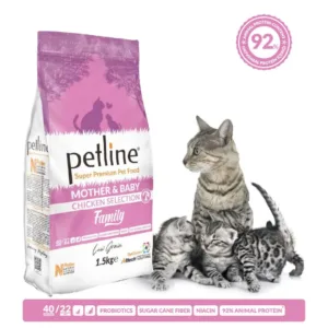 Petline Premium Mother & Baby Cat Food (Chicken) – 1.5kg