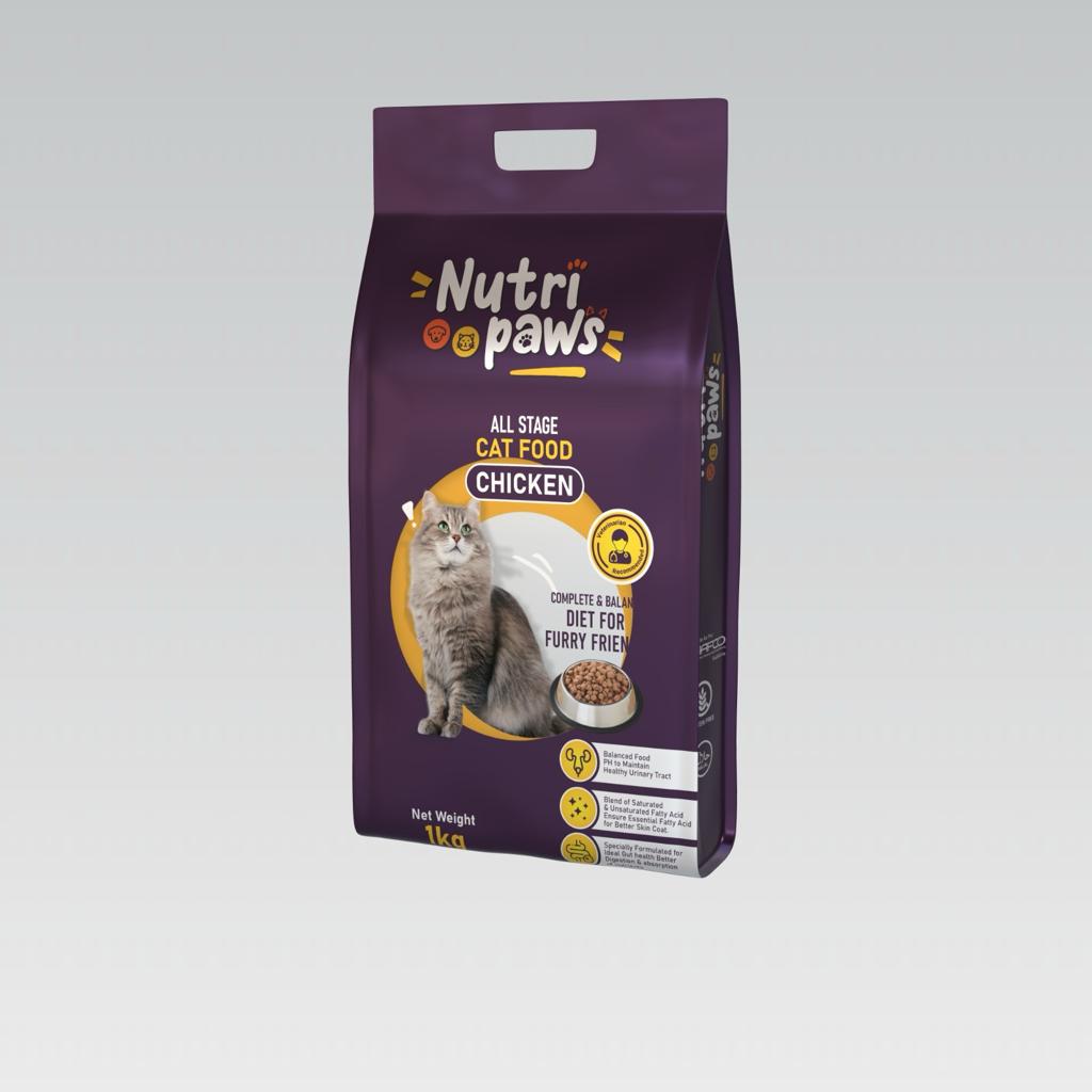 Nutripaws All Life Stage Cat Food Chicken 1Kg